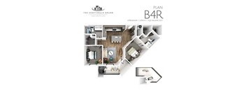 B4R Floor Plan at Scottsdale Grand, Scottsdale, Arizona