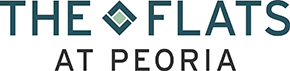 The logo for The Flats at Peoria.