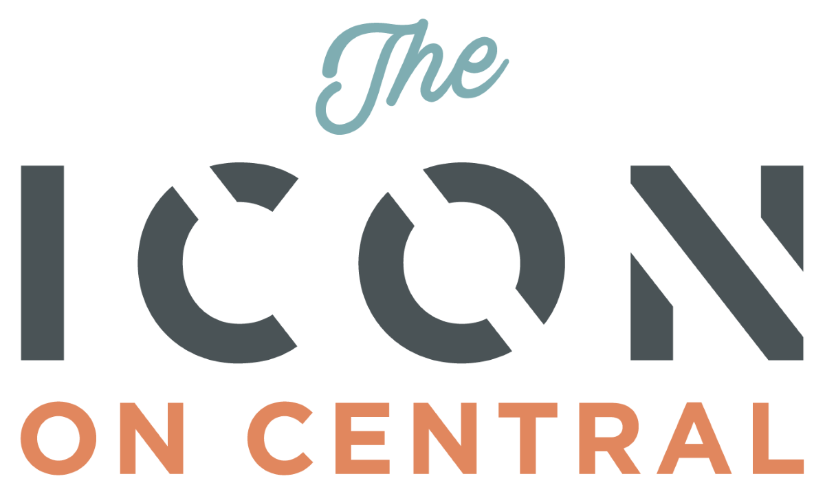 The image displays the text "The ICON CENTRAL" in a stylized font.