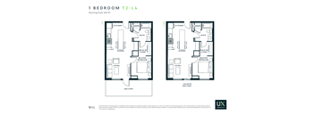 One Bedroom One Bathroom Floor Plan