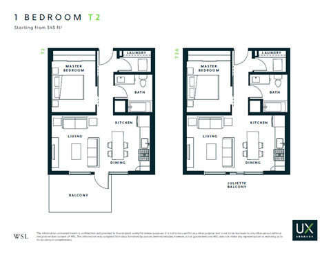 One Bedroom One Bathroom Floor Plan