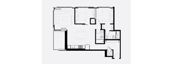 A black and white floor plan of a house with multiple rooms.