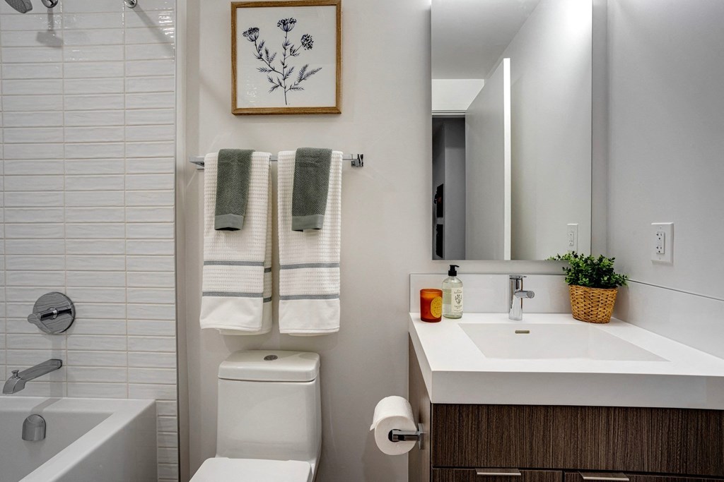 Modern Bathroom at Citizen on Jasper, Edmonton