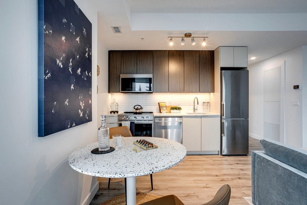 Elegant Dining Space at Citizen on Jasper, Edmonton, AB, T5K 0M5