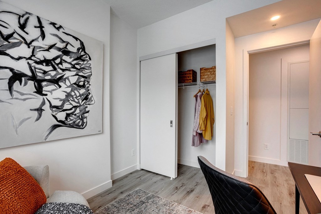 Bedroom With Closet at Citizen on Jasper, Alberta