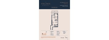 1B Floor Plan at The Village, Ontario
