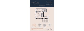 1C Floor Plan at The Village, Oakville, ON