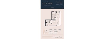 1G Floor Plan at The Village, Oakville, ON, L6L 0H1