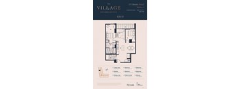 2AA_Knot Floor Plan at 125 Bronte Village, Ontario