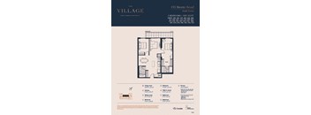 2B Floor Plan at The Village, Oakville, L6L 0H1