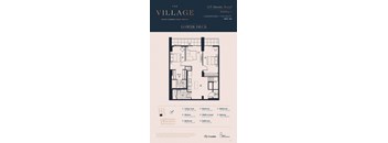 2J_Lower Deck Floor Plan at 125 Bronte Village, Oakville, L6L 0H1