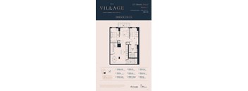 2P Floor Plan at The Village, Ontario