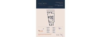 2V Floor Plan at The Village, Oakville, ON