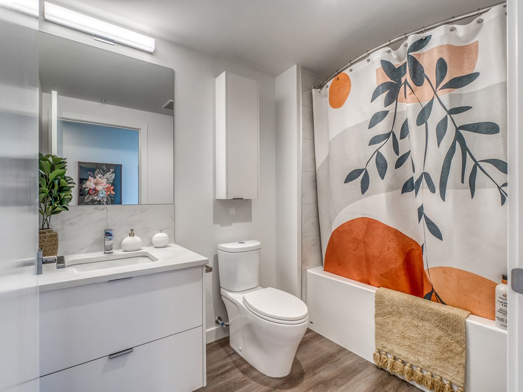 Bathroom With Bathtub at BLVD Beltline, Calgary, AB