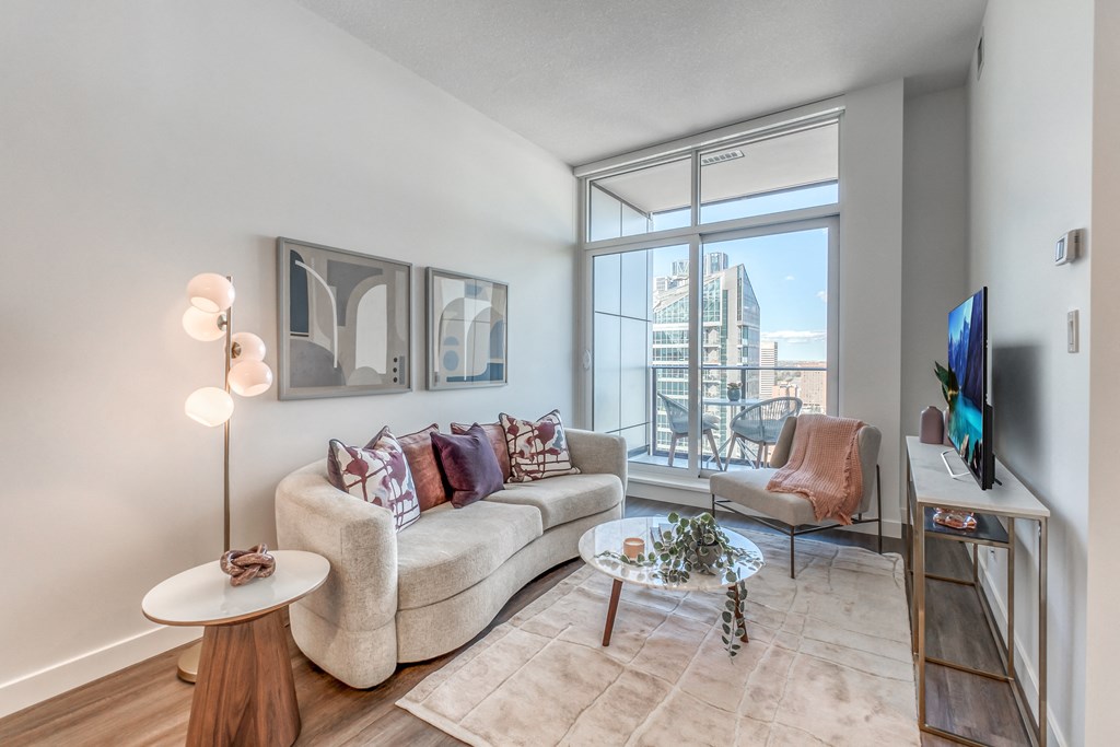 Modern Living Room at BLVD Beltline, Calgary, AB