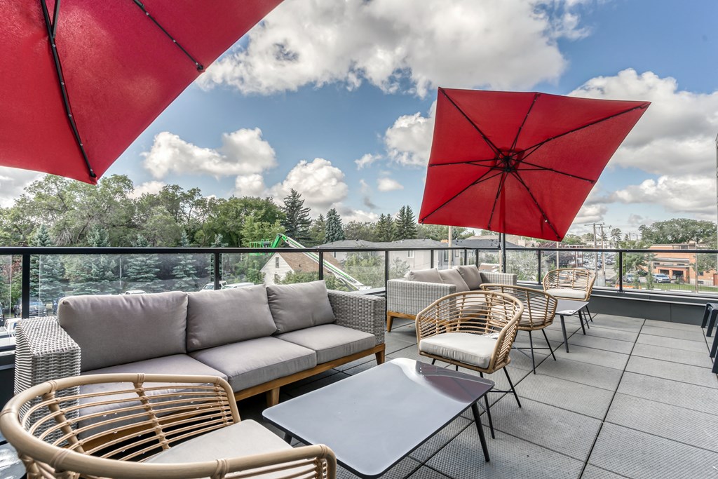 Outdoor Lounge Patio at Southpark, Alberta