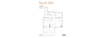 North - 404 Floor Plan at BLVD Beltline, Alberta