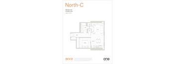 North - C Floor Plan at BLVD Beltline, Calgary, AB, T2G 2K4