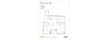 North - D Floor Plan at BLVD Beltline, Calgary, AB