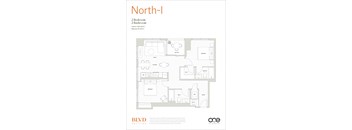 North - I Floor Plan at BLVD Beltline, Alberta, T2G 2K4
