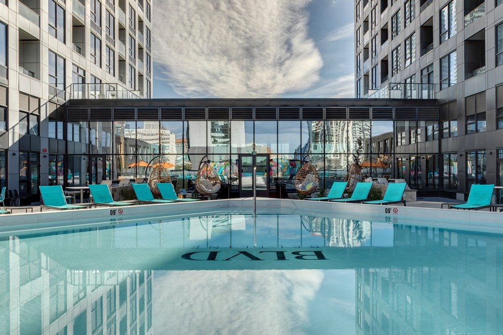 Swimming Pool With Sparkling Water at BLVD Beltline, Calgary, AB, T2G 2K4
