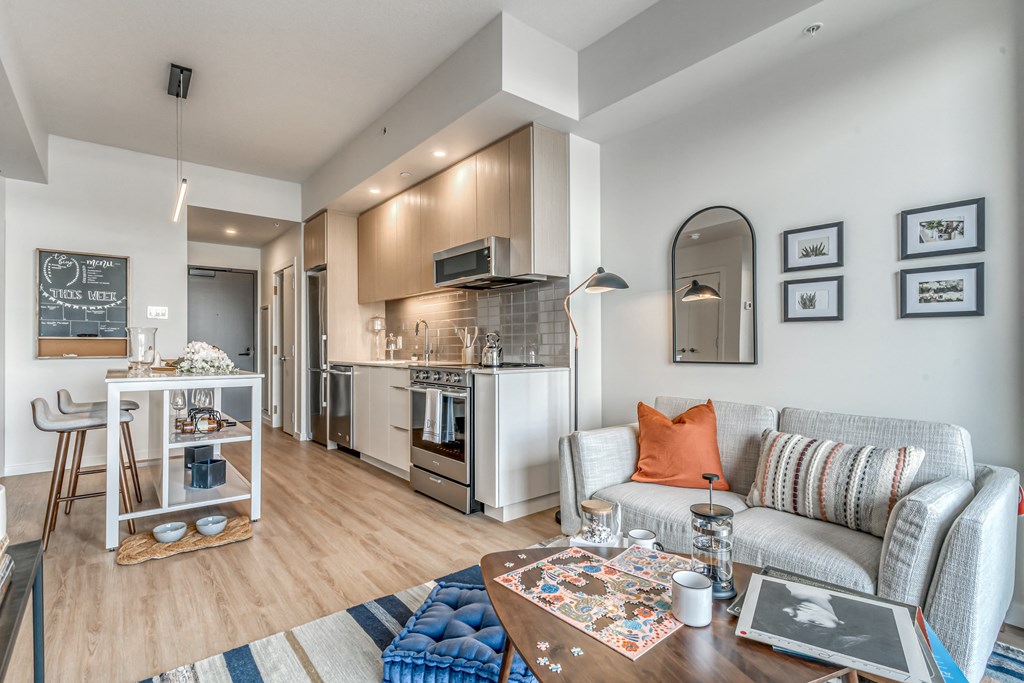 Living Area Come Kitchen at Southpark, Alberta