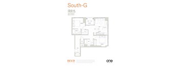 South G Floor Plan at BLVD Beltline, Alberta