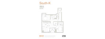 South K Floor Plan at BLVD Beltline, Alberta, T2G 2K4