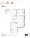 Floorplan South-203 Floorplan South-203 at BLVD Beltline, Calgary