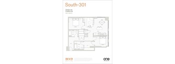 Floorplan South-301 at BLVD Beltline, Alberta