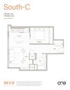Floorplan South C Floorplan South C at BLVD Beltline, Calgary, AB