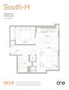 Floorplan South H Floorplan South H at BLVD Beltline, Alberta