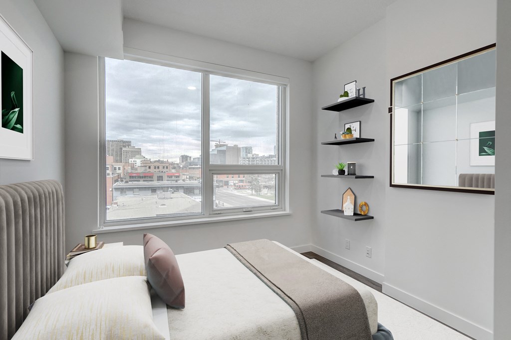 Cozy Bedroom at BLVD Beltline, Calgary, AB