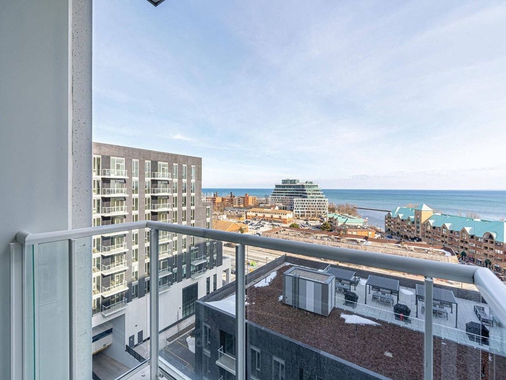 a view of the ocean from the balcony of a condo  at The Village, Oakville, L6L 0H1