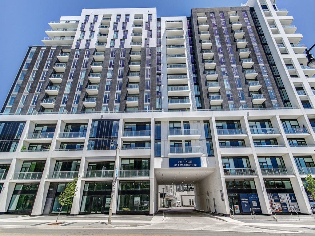 the building in which the apartment is located  at The Village, Ontario