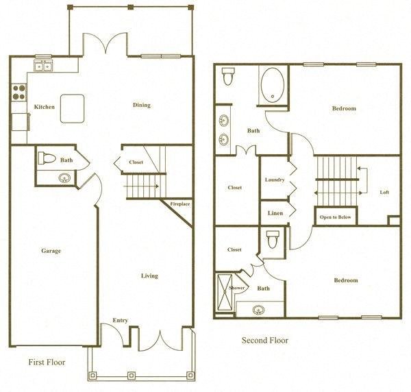 Bristol Village 2 BDR MT Vernon Floor plan Bristol Village Apartments 2 BDR MT Vernon Floor plan