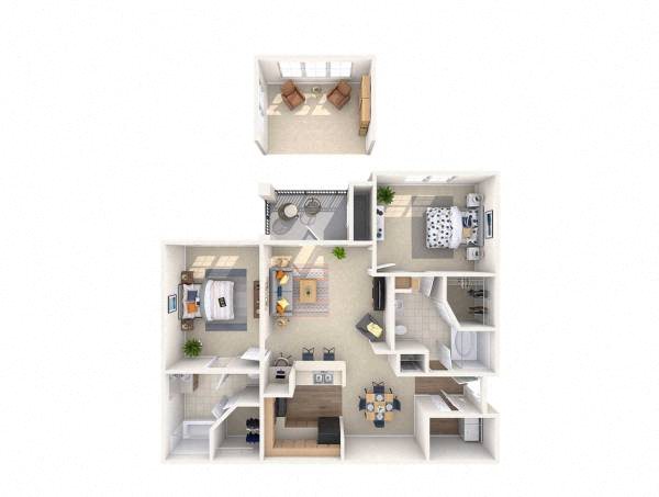 Bristol Village 2 BDR Stratford S Floor plan Bristol Village Apartments 2 BDR Stratford S Floor plan