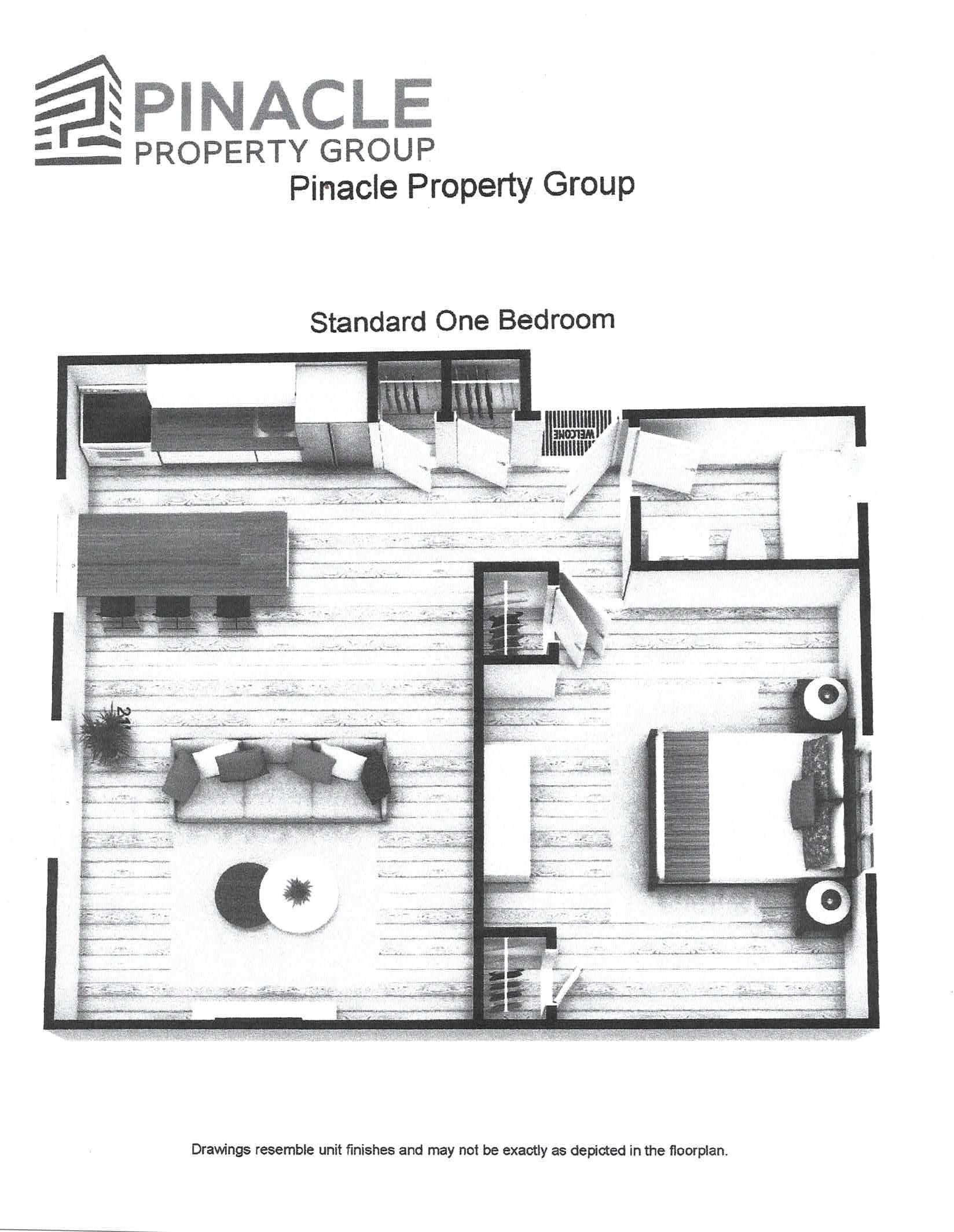 Basic 1 Bedroom w/Den Floorplan at Greenbelt Properties, Greenbelt, Maryland