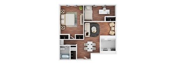 New Brookside Two Bedroom Junior Floor Plan