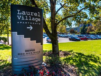 Laurel Village Apartments Signage and Parking