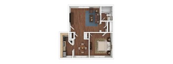 Oak Ridge Apartments Floor Plan Style 3 1/2