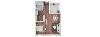Regular One Bedroom Floor Plan