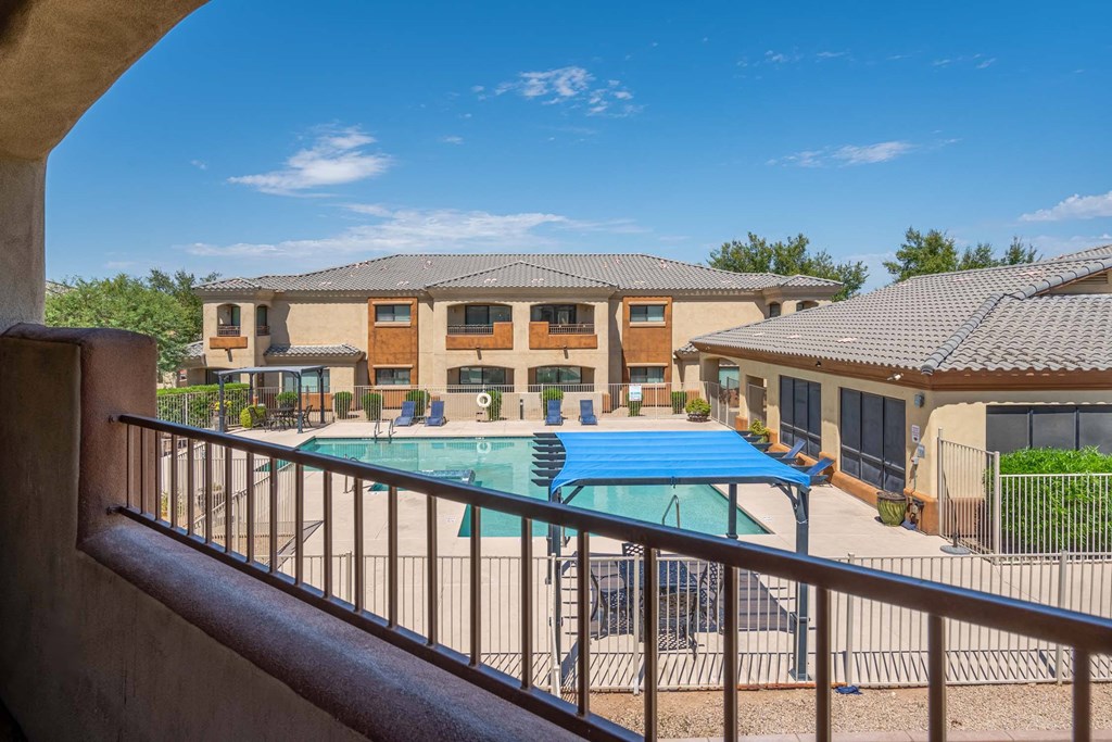 Pool View From Balcony at Sereno Townhomes, Arizona, 85302