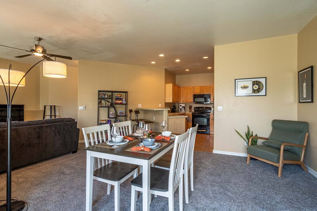 Elegant Dining Space at Sereno Townhomes, Glendale, Arizona