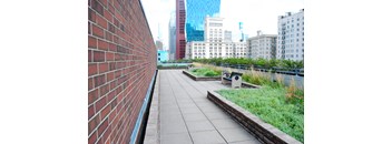 a green roof on top of a building