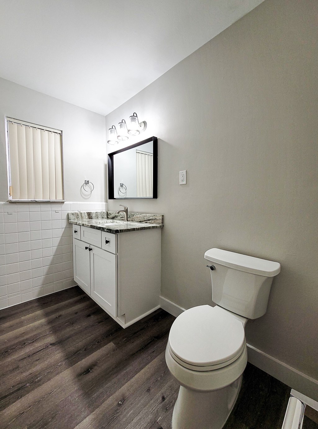 a bathroom with a toilet and a sink and a mirror