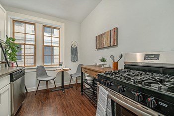 Stainless Steel Appliances One Bedroom Stainless Steel Appliances at Sheridan Court, Detroit, Michigan - Photo Gallery 4
