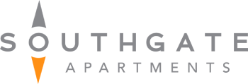 The image is a logo of Southgate Apartments.