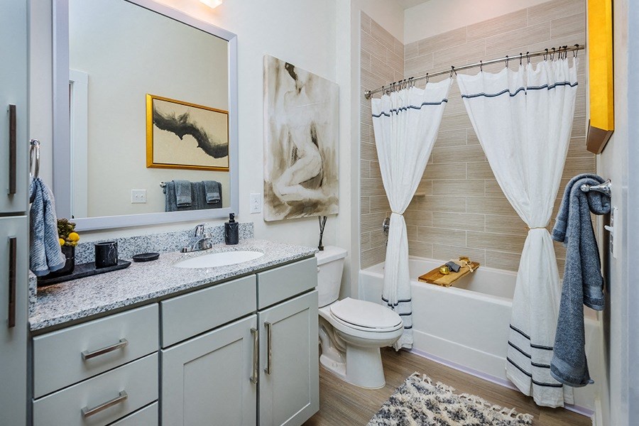 Briley Apartments - Downtown Matthews, NC - modern baths