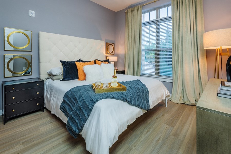 Spacious bedrooms boast large windows to provide plenty of sunlight